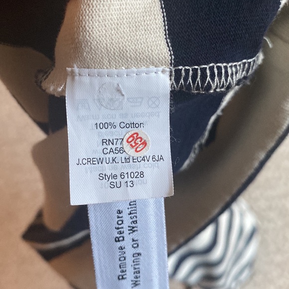 J. Crew Navy & Off-White Striped Mini Dress, size S - Picture 8 of 8